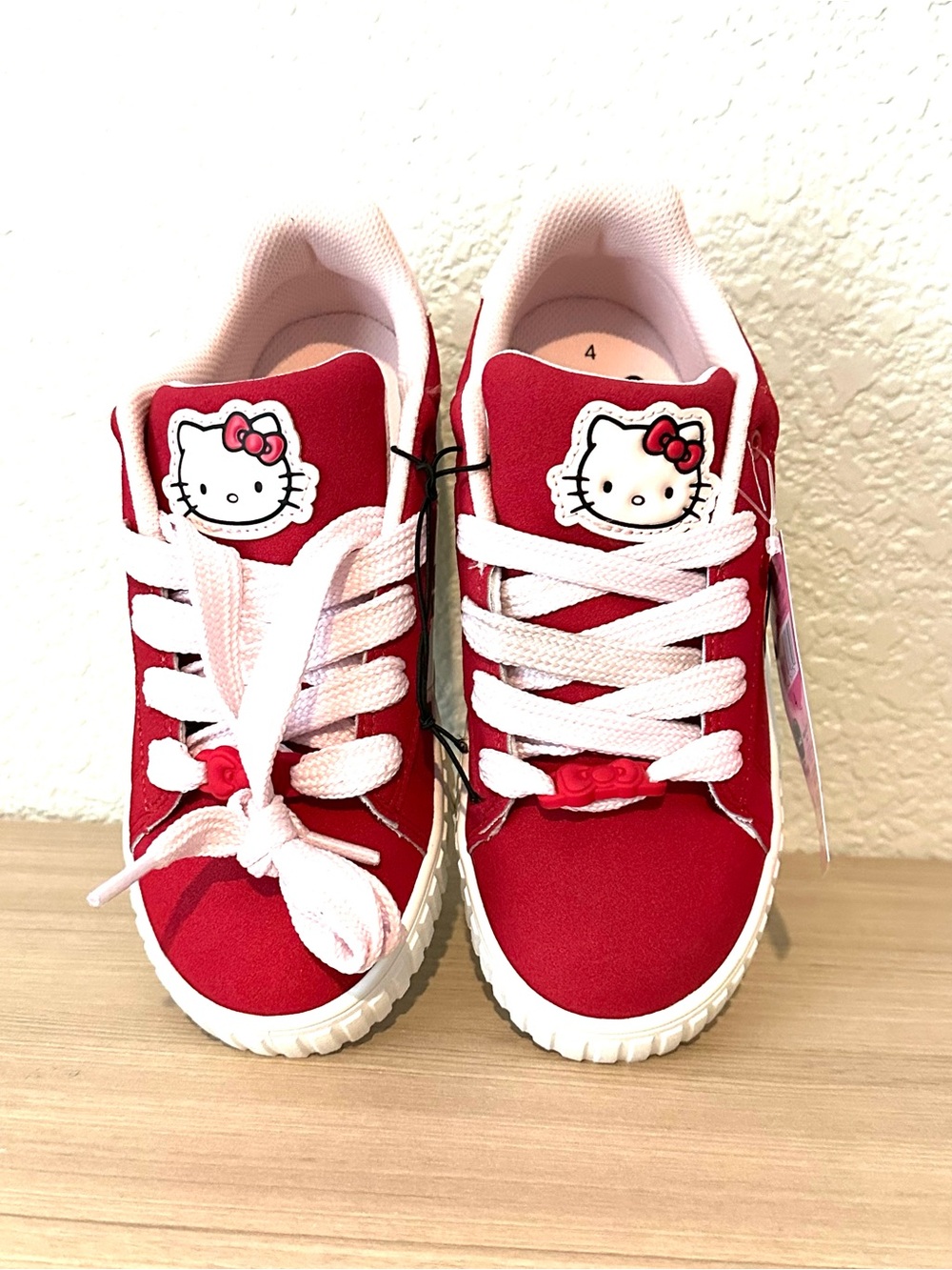 Hello Kitty Pink Sneakers with White Trim - Picture 2 of 7